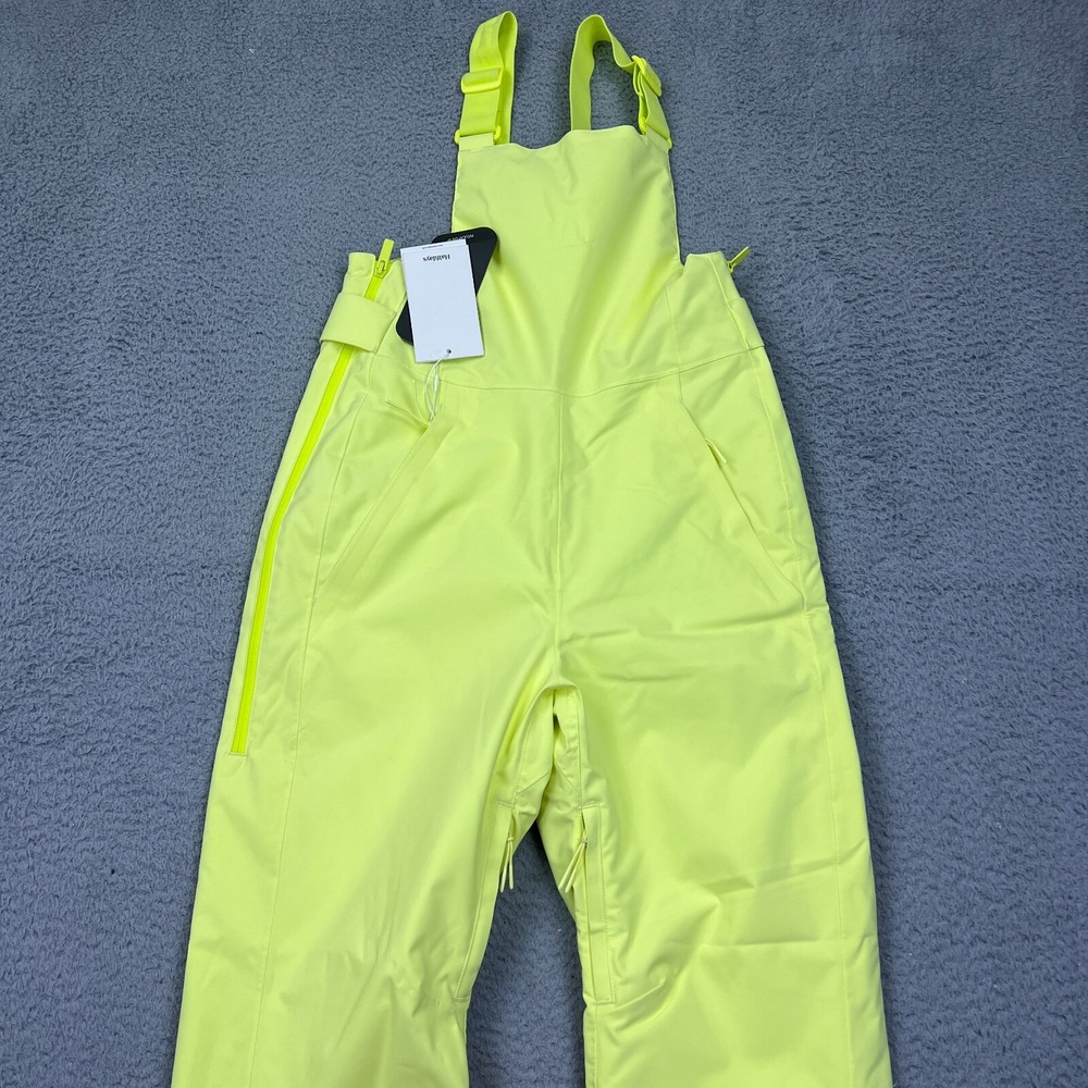 New Halfdays Women's Carson Bib Pant in Granita Size M/SHORT Neon Snow Pants - Picture 13 of 15